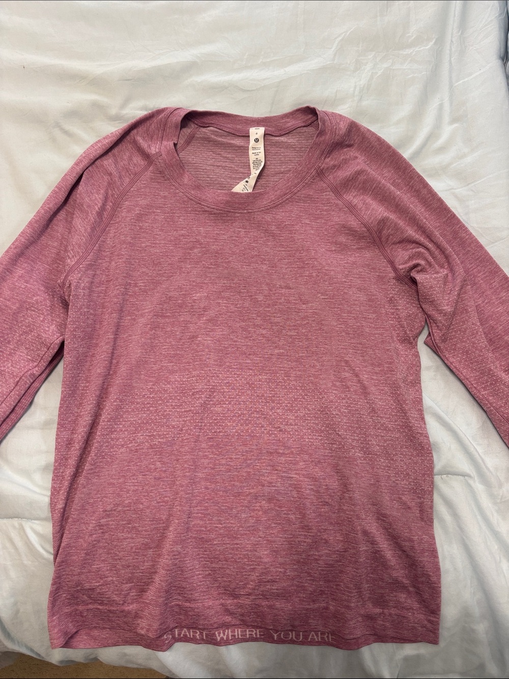 Swiftly Tech Long-Sleeve Shirt 2.0
Hip Length- Dusty Rose Color